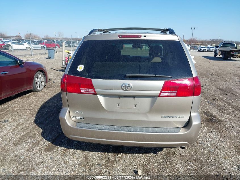 2004 Toyota Sienna Xle VIN: 05TDZA22CX4S18460 Lot: 38862211