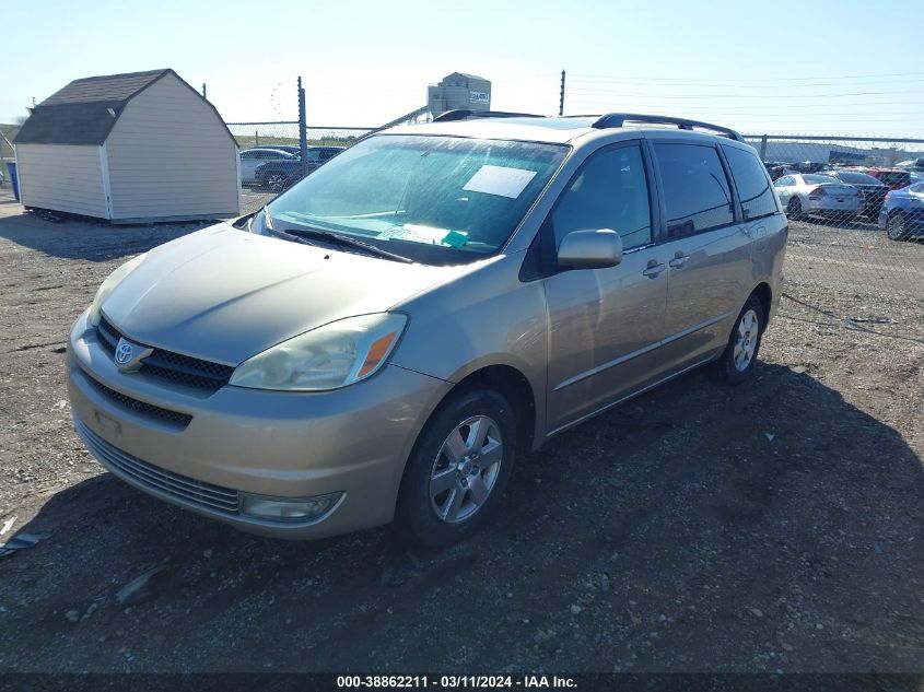 2004 Toyota Sienna Xle VIN: 05TDZA22CX4S18460 Lot: 38862211