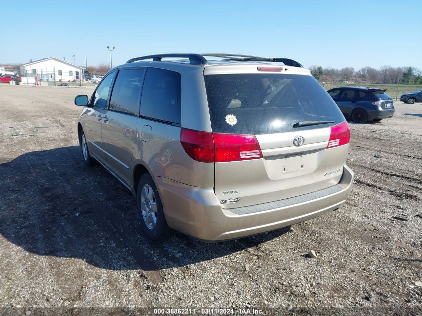 2004 Toyota Sienna Xle VIN: 05TDZA22CX4S18460 Lot: 38862211