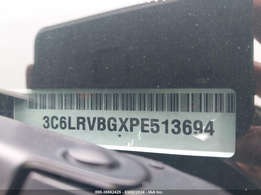 2023 RAM PROMASTER 1500 1500 HIGH - 3C6LRVBGXPE513694