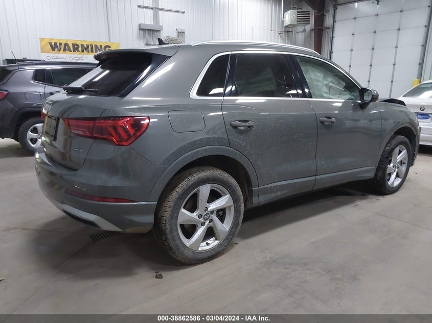 2020 Audi Q3 Premium 45 Tfsi Quattro Tiptronic VIN: WA1AECF38L1061131 Lot: 38862586
