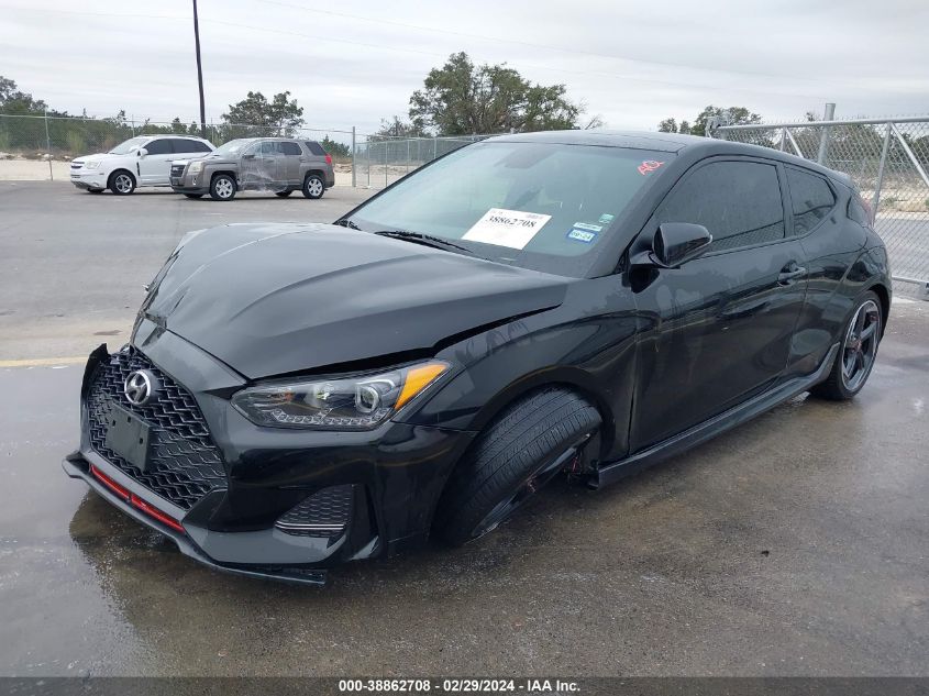 2019 Hyundai Veloster Turbo VIN: KMHTH6AB4KU006979 Lot: 38862708