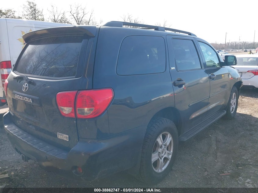 2008 Toyota Sequoia Sr5 5.7L V8 VIN: 5TDBY64A88S012879 Lot: 38862747