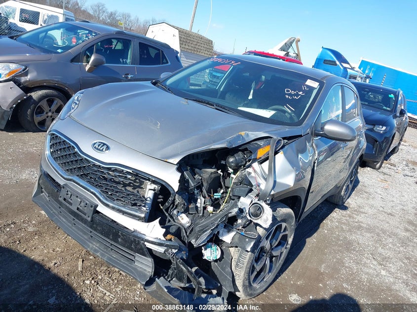VIN KNDPM3ACXN7024186 2022 KIA SPORTAGE LX
