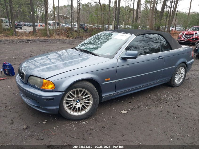 2002 BMW 325Ci VIN: WBABS33452PG82127 Lot: 38863360