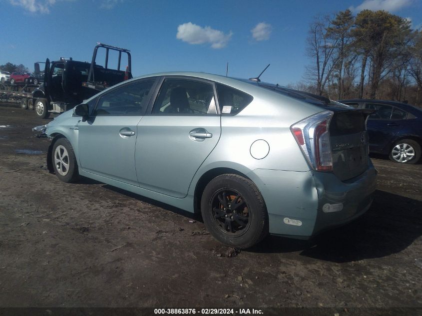 2014 TOYOTA PRIUS THREE - JTDKN3DU5E1853097