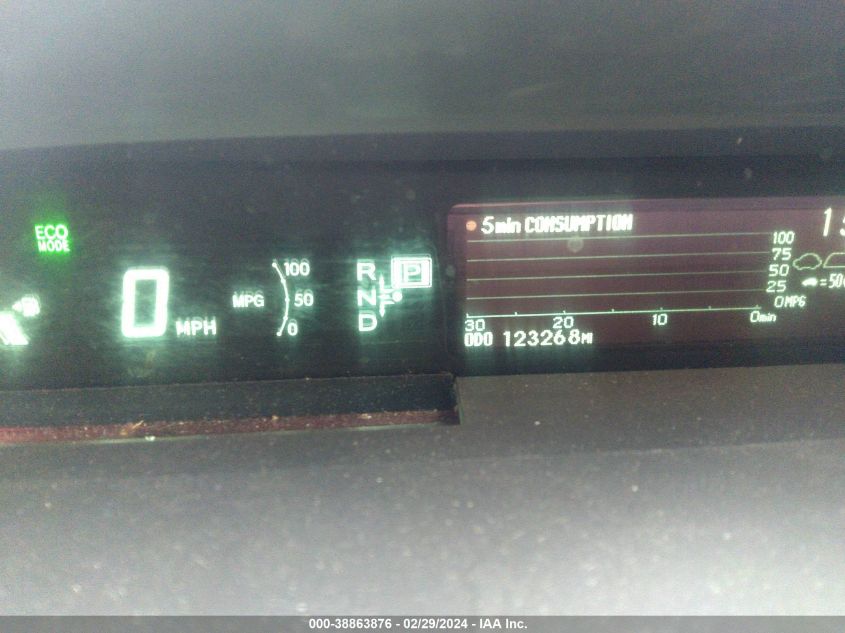 2014 TOYOTA PRIUS THREE - JTDKN3DU5E1853097
