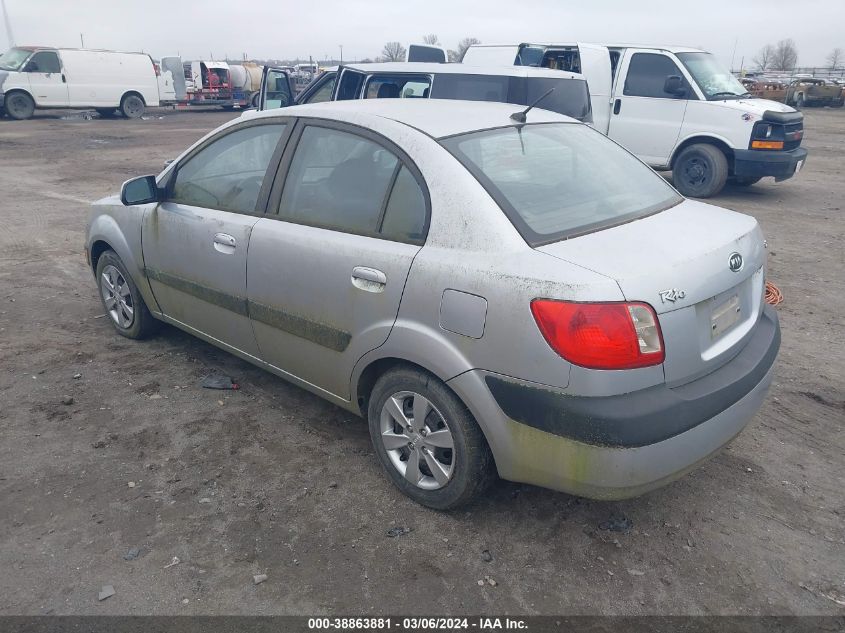 2008 Kia Rio Lx VIN: KNADE123486368770 Lot: 38863881