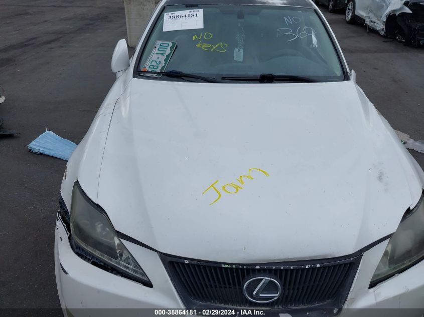 2007 Lexus Is 250 VIN: JTHCK262X72019678 Lot: 38864181