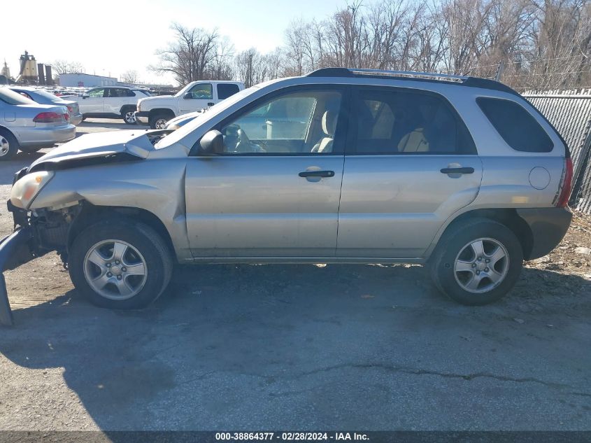 2007 Kia Sportage Lx VIN: KNDJF724977402192 Lot: 38864377