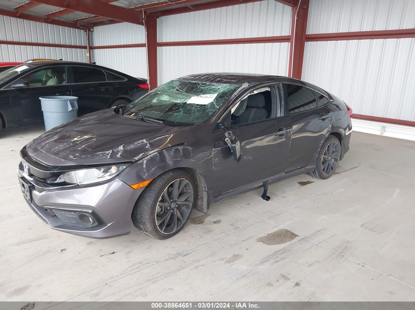 2021 HONDA CIVIC 2.0L I-4 DOHC, VVT, (VIN: 2HGFC2F8XMH529419