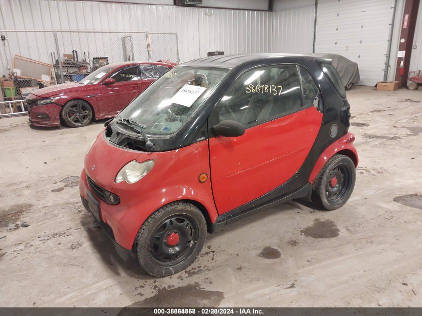 WMEAJ00F05J181447 2005 Smart Fortwo