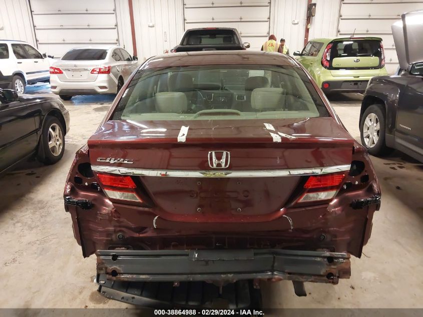 2013 Honda Civic Lx VIN: 19XFB2F58DE097464 Lot: 38864988