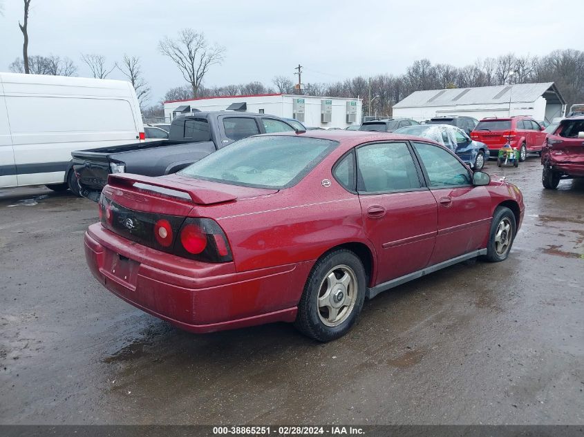 2005 Chevrolet Impala VIN: 2G1WF52E259135128 Lot: 38865251