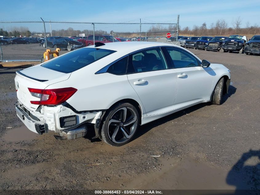 2022 Honda Accord Sport VIN: 1HGCV1F3XNA118808 Lot: 38865453