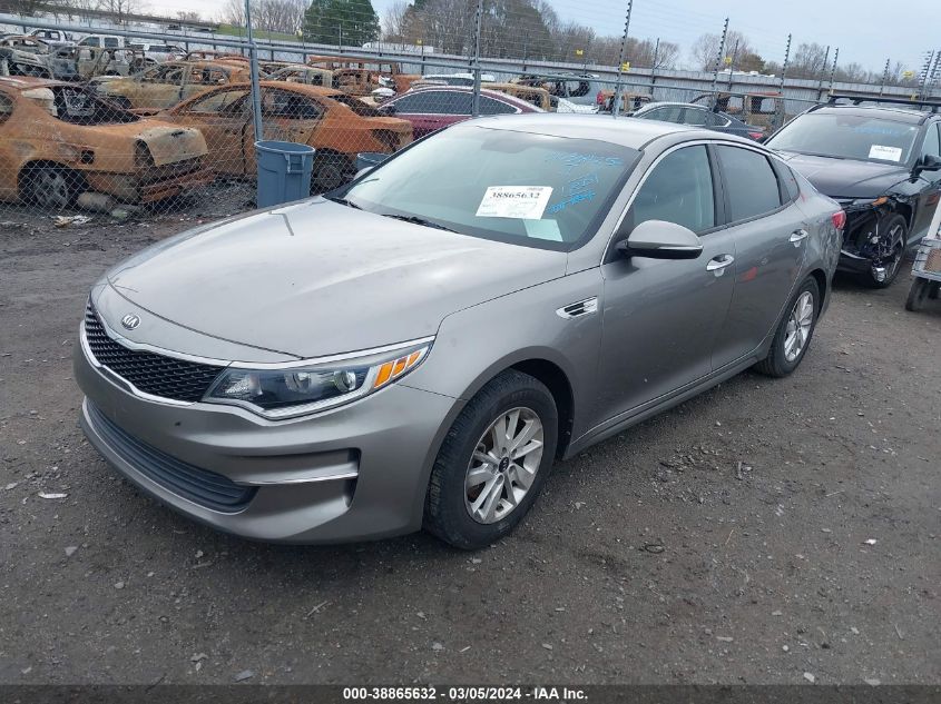 2016 Kia Optima Lx VIN: 5XXGT4L37GG116582 Lot: 38865632