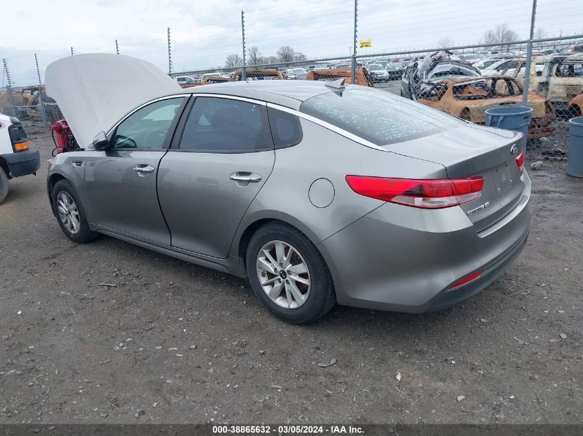 2016 Kia Optima Lx VIN: 5XXGT4L37GG116582 Lot: 38865632