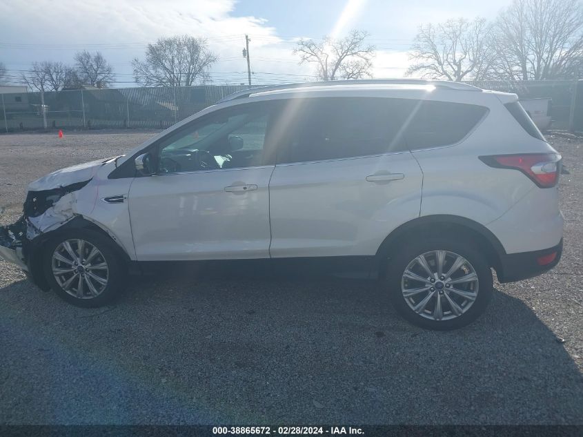 2017 Ford Escape Titanium VIN: 1FMCU0JD4HUE64377 Lot: 38865672