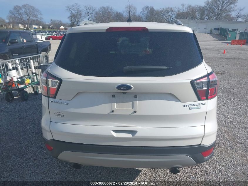 2017 Ford Escape Titanium VIN: 1FMCU0JD4HUE64377 Lot: 38865672