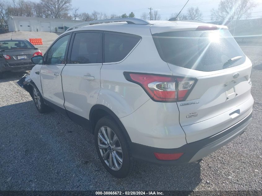 2017 Ford Escape Titanium VIN: 1FMCU0JD4HUE64377 Lot: 38865672