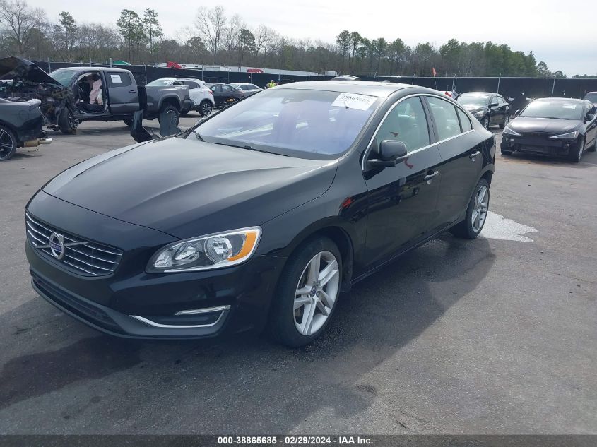 2014 Volvo S60 T5/T5 Platinum/T5 Premier/T5 Premier Plus VIN: YV1612FS7E2289735 Lot: 38865685