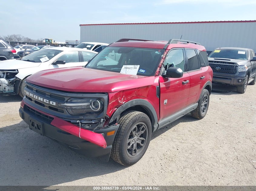 2021 Ford Bronco Sport Big Bend VIN: 3FMCR9B66MRA88935 Lot: 38865739