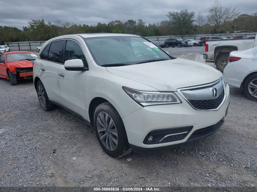 2016 Acura Mdx Technology Acurawatch Plus Packages/Technology Package VIN: 5FRYD3H48GB020605 Lot: 38865836