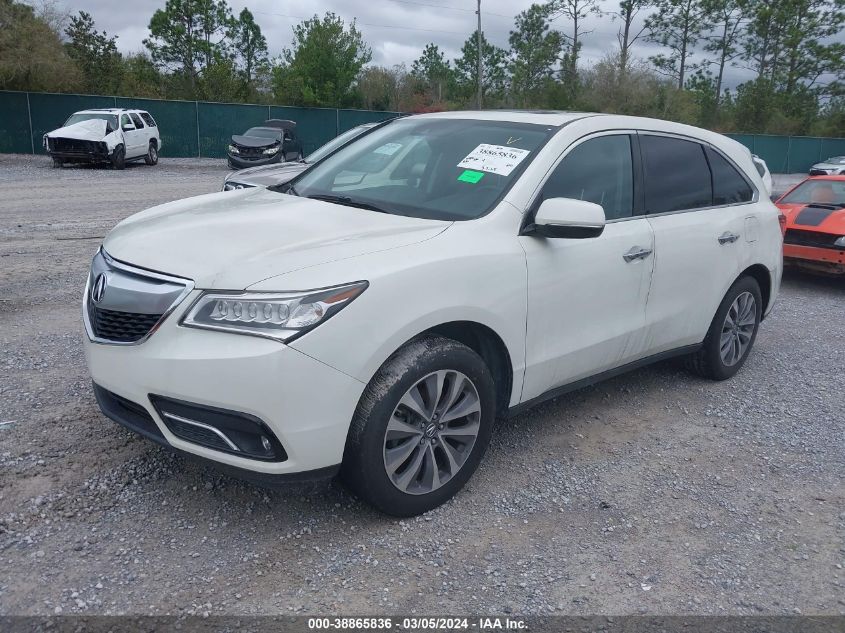 2016 Acura Mdx Technology Acurawatch Plus Packages/Technology Package VIN: 5FRYD3H48GB020605 Lot: 38865836