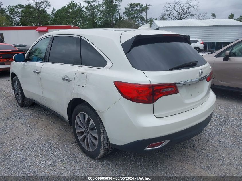 2016 Acura Mdx Technology Acurawatch Plus Packages/Technology Package VIN: 5FRYD3H48GB020605 Lot: 38865836