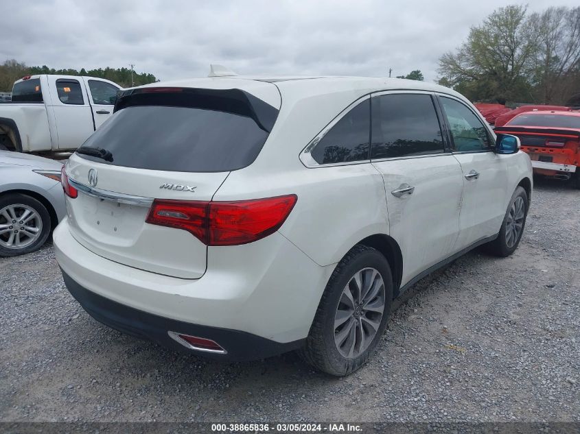 2016 Acura Mdx Technology Acurawatch Plus Packages/Technology Package VIN: 5FRYD3H48GB020605 Lot: 38865836