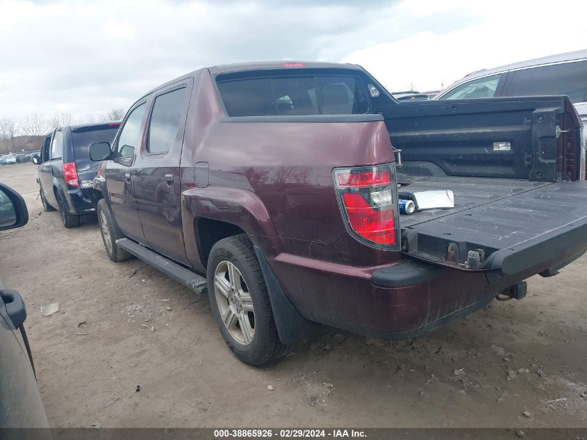 2012 Honda Ridgeline Rtl VIN: 5FPYK1F56CB461156 Lot: 38865926