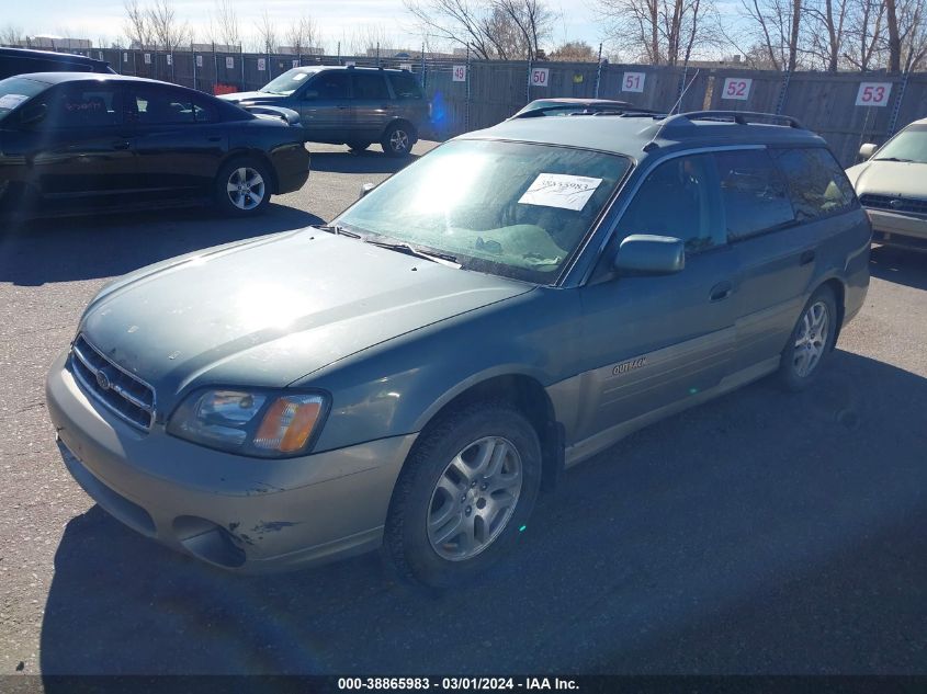 2000 Subaru Outback VIN: 4S3BH6650Y7660355 Lot: 38865983