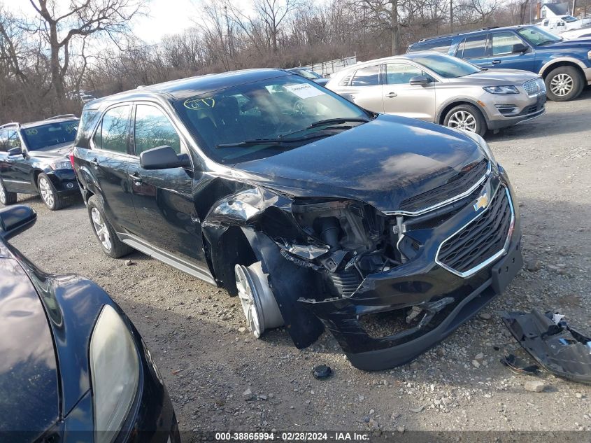 2017 Chevrolet Equinox Ls VIN: 2GNALBEK6H1604032 Lot: 38921781