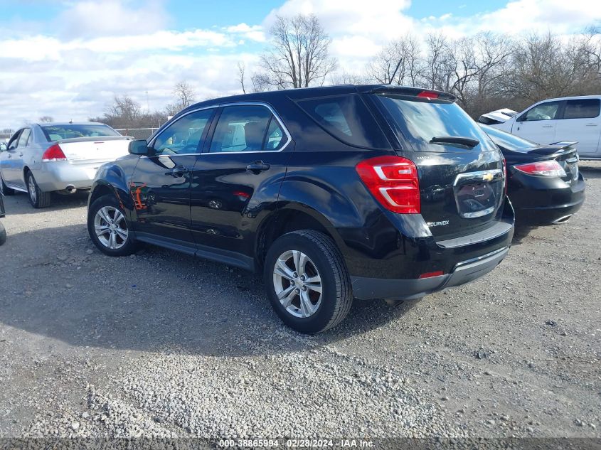 2017 Chevrolet Equinox Ls VIN: 2GNALBEK6H1604032 Lot: 38921781