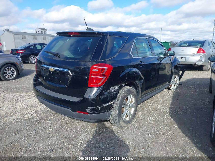 2017 Chevrolet Equinox Ls VIN: 2GNALBEK6H1604032 Lot: 38921781