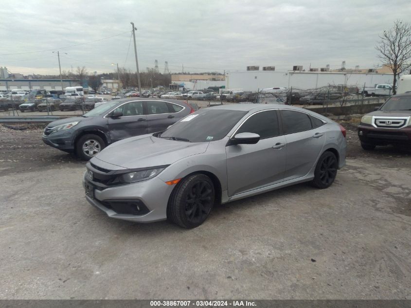 2020 Honda Civic Sport VIN: 2HGFC2F86LH518156 Lot: 38867007