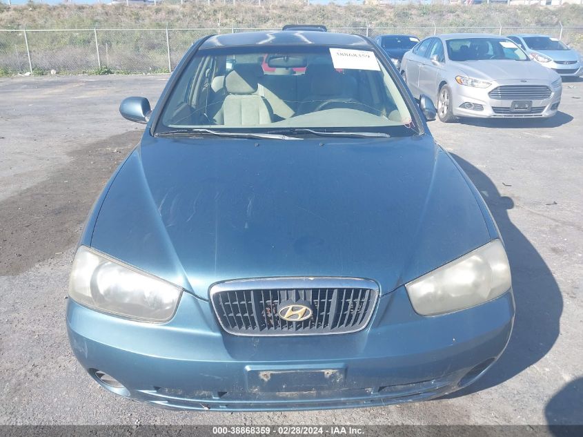 2002 Hyundai Elantra Gls VIN: KMHDN45D32U373403 Lot: 38868359