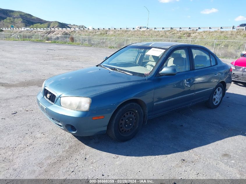 2002 Hyundai Elantra Gls VIN: KMHDN45D32U373403 Lot: 38868359