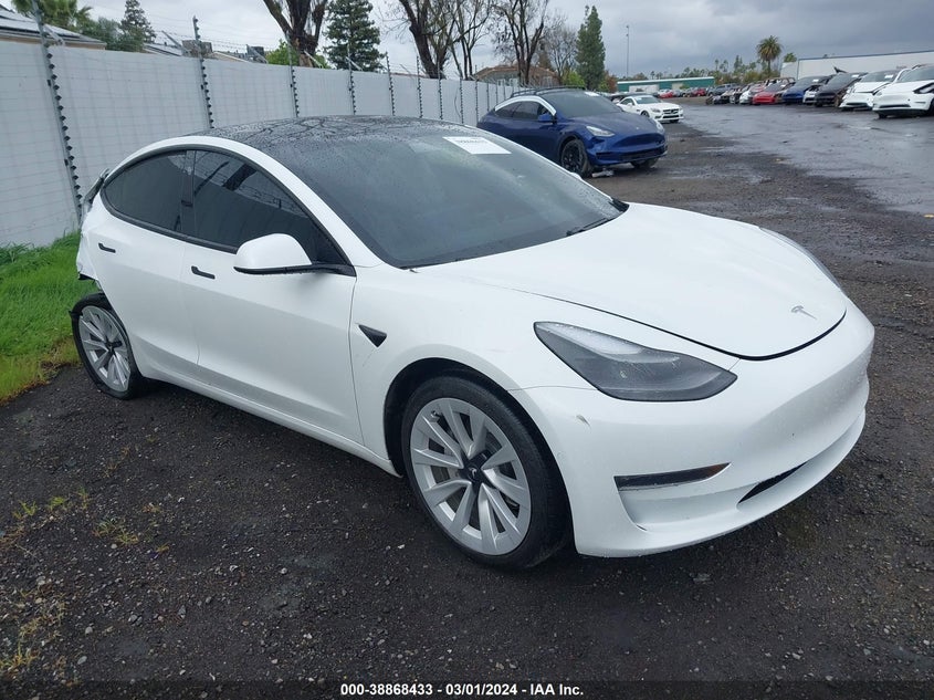 VIN 5YJ3E1EB7MF071542 2021 TESLA MODEL 3