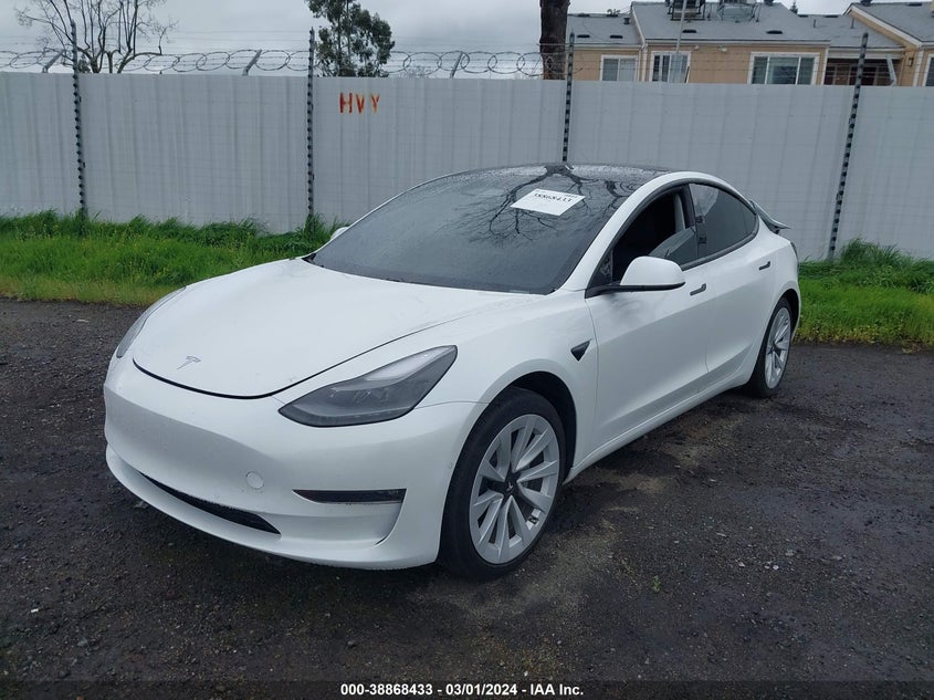 VIN 5YJ3E1EB7MF071542 2021 TESLA MODEL 3