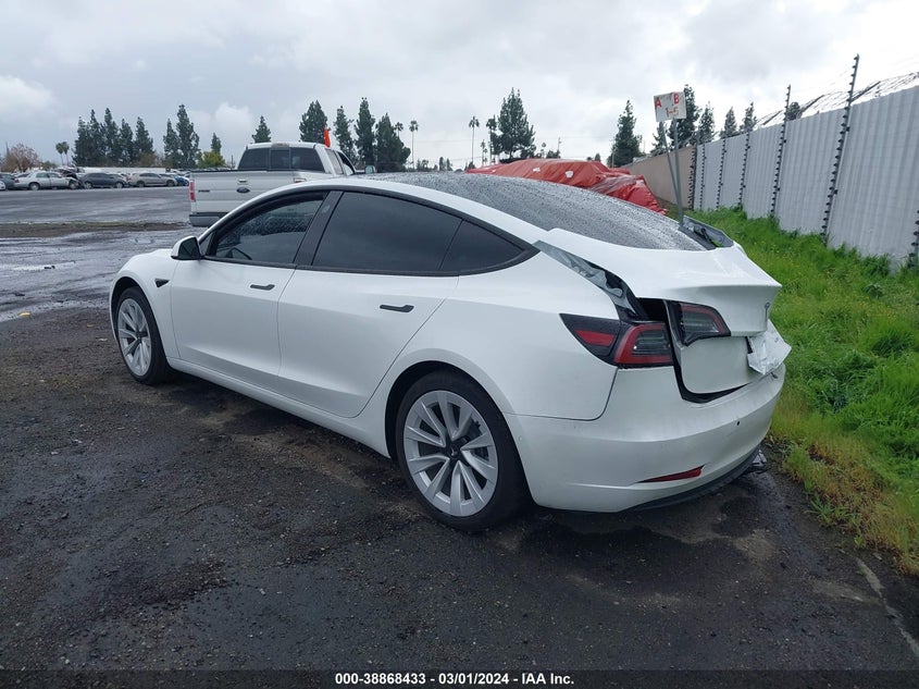 VIN 5YJ3E1EB7MF071542 2021 TESLA MODEL 3