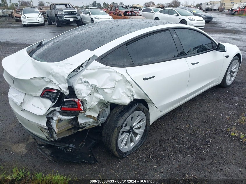 VIN 5YJ3E1EB7MF071542 2021 TESLA MODEL 3