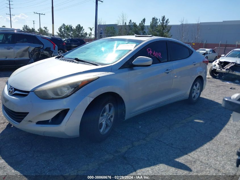 2014 Hyundai Elantra Se VIN: 5NPDH4AEXEH511415 Lot: 38868676