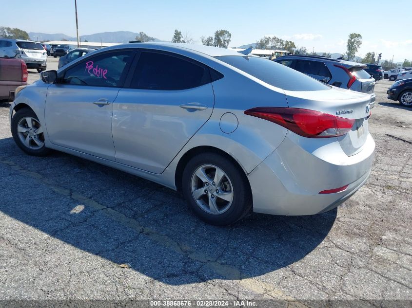 2014 Hyundai Elantra Se VIN: 5NPDH4AEXEH511415 Lot: 38868676