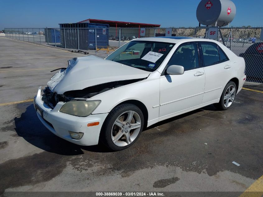 2001 Lexus Is 300 VIN: JTHBD182610027020 Lot: 38869039