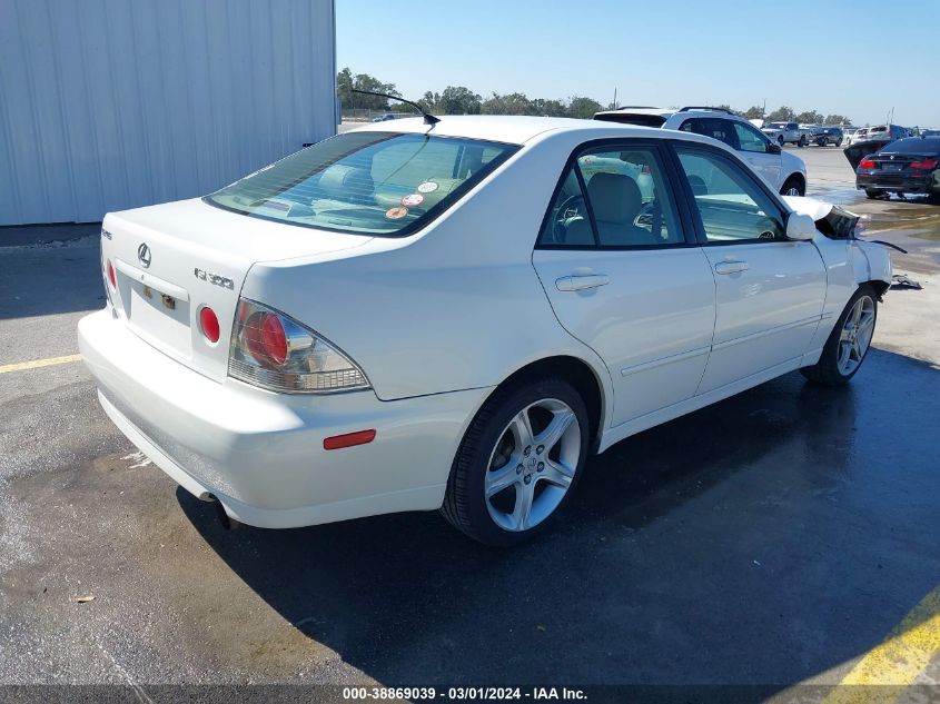 2001 Lexus Is 300 VIN: JTHBD182610027020 Lot: 38869039