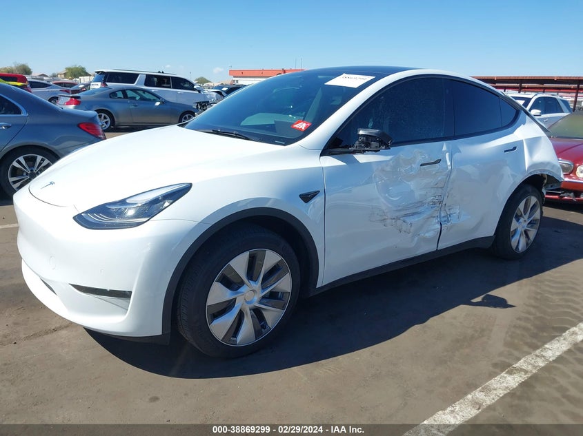 VIN 7SAYGDEE9NA015552 2022 TESLA MODEL Y LONG RANGE DUAL MOTOR ALL-WHEEL DRIVE