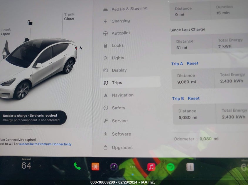 VIN 7SAYGDEE9NA015552 2022 TESLA MODEL Y LONG RANGE DUAL MOTOR ALL-WHEEL DRIVE