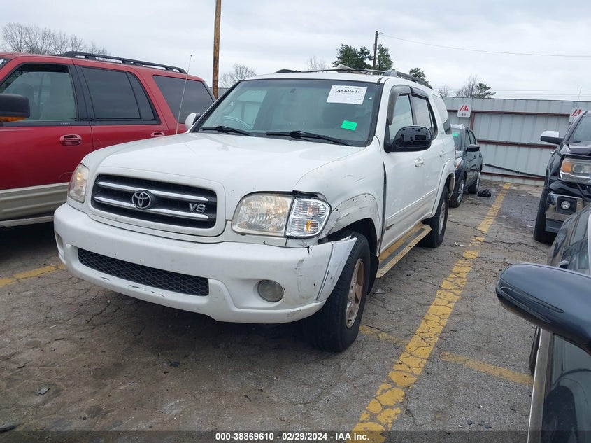 2001 Toyota Sequoia Limited V8 VIN: 5TDZT38A21S017135 Lot: 38869610