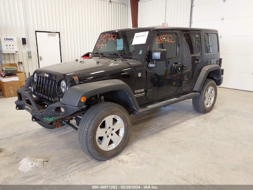 2015 Jeep Wrangler Unlimited Sport VIN: 1C4BJWDG6FL581382 Lot: 38871262